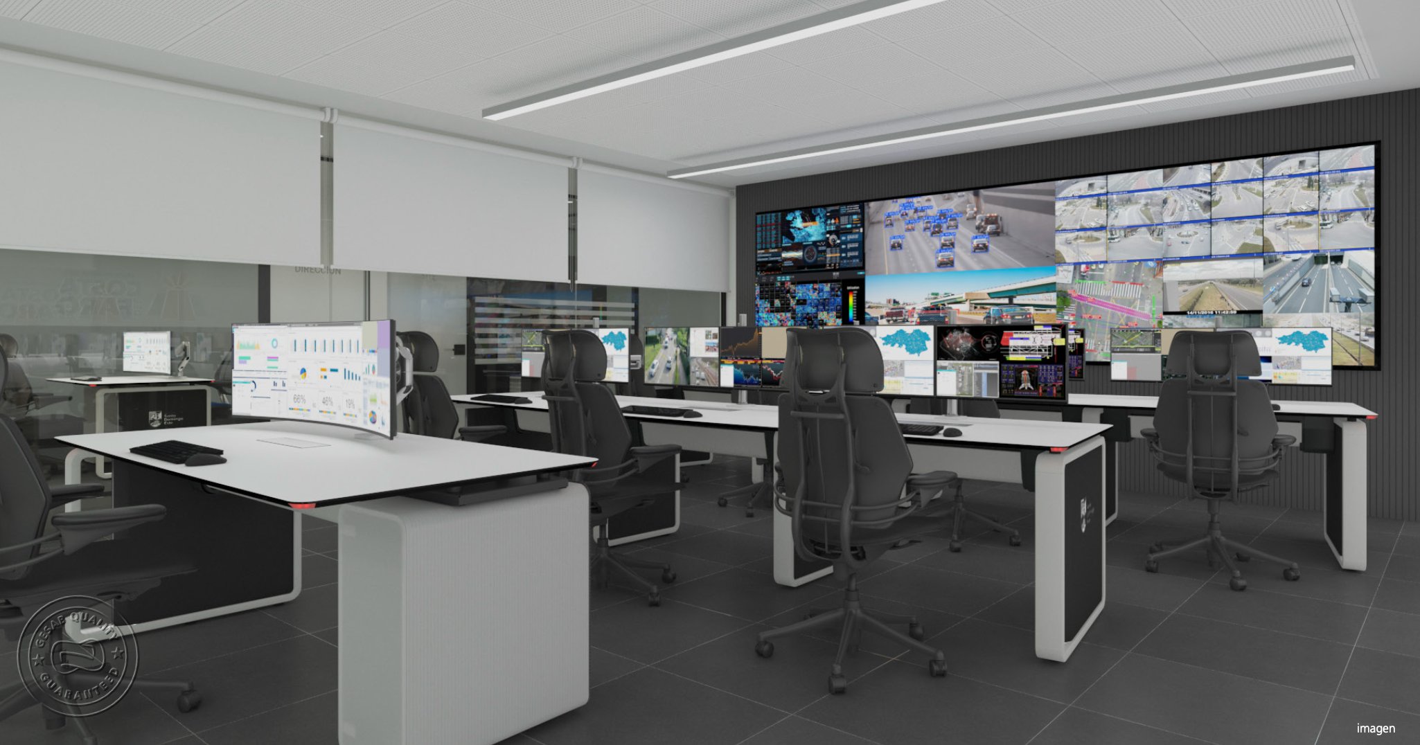 Centro de control de tráfico y activos urbanos — gestión en tiempo real
